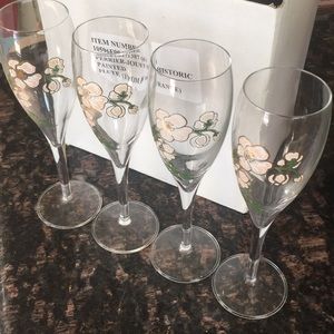Perrier-Jouet Historic Painted Champagne Flutes